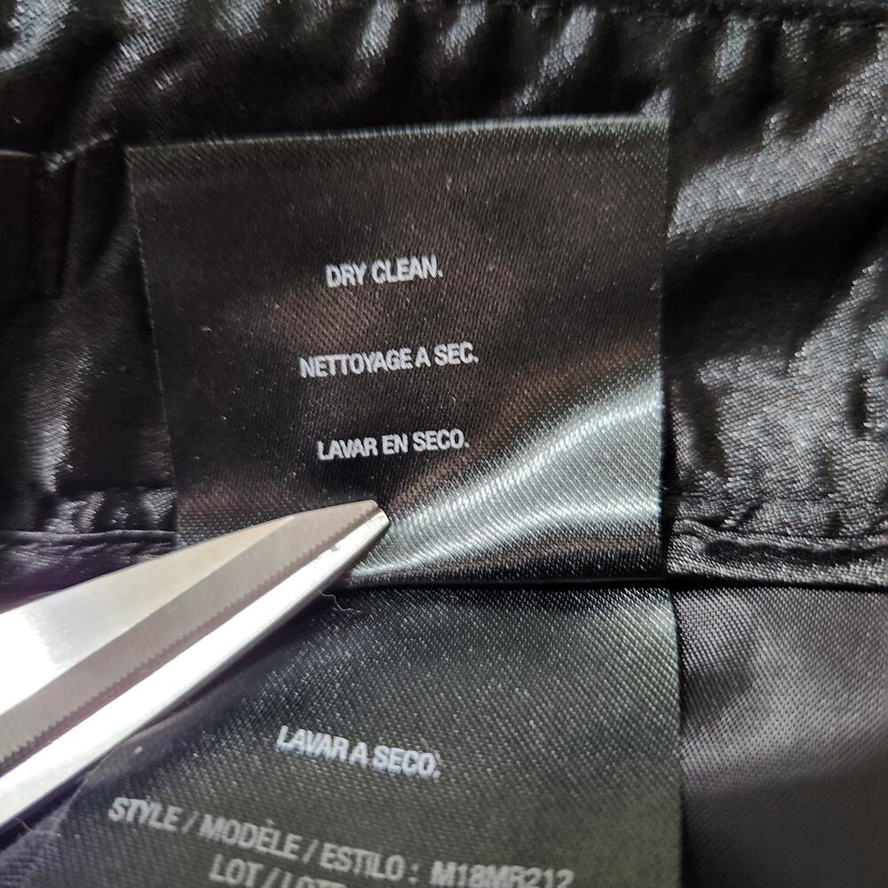 Tahari Terry Pant Trousers Slacks Mid Rise Flared Leg Black Women's Size 14 New - Picture 11 of 11